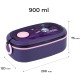 Kite Kuromi 900 ml Lunch Box – BPA-Free, Microwave Safe with Cutlery