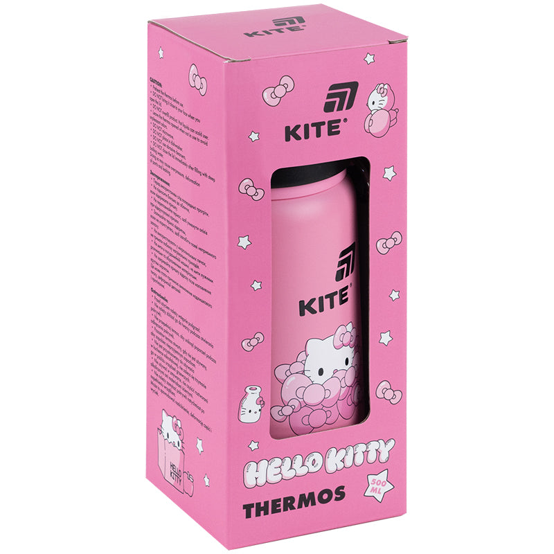 Kite Hello Kitty 500 ml Thermos – 9-Hour Insulation, Three Drinking Options