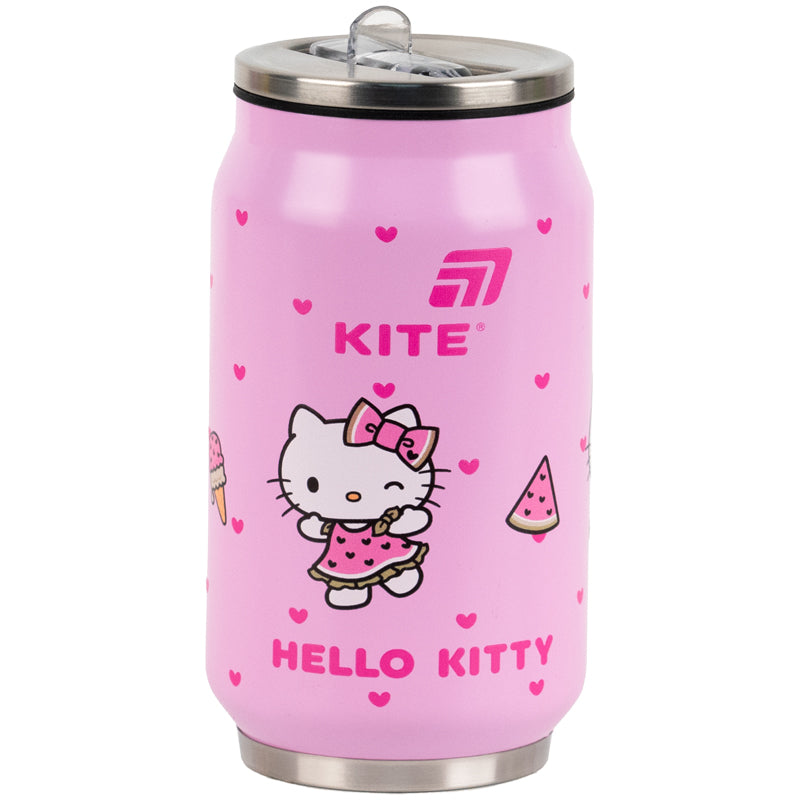 Kite Hello Kitty 350 ml Straw Thermo Mug – Hot 2 Hours, Cold 15 Hours