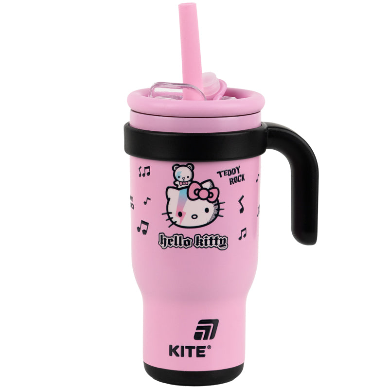 Kite Hello Kitty 530 ml Straw Thermo Mug – Hot 4 Hours, Cold 15 Hours