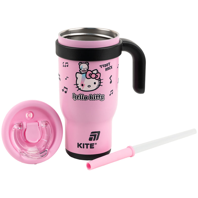 Kite Hello Kitty 530 ml Straw Thermo Mug – Hot 4 Hours, Cold 15 Hours