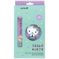 Kite Hello Kitty Sweet Badge & Keychain Set