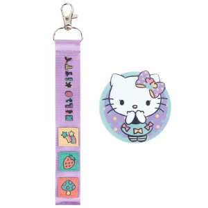 Kite Hello Kitty Sweet Badge & Keychain Set