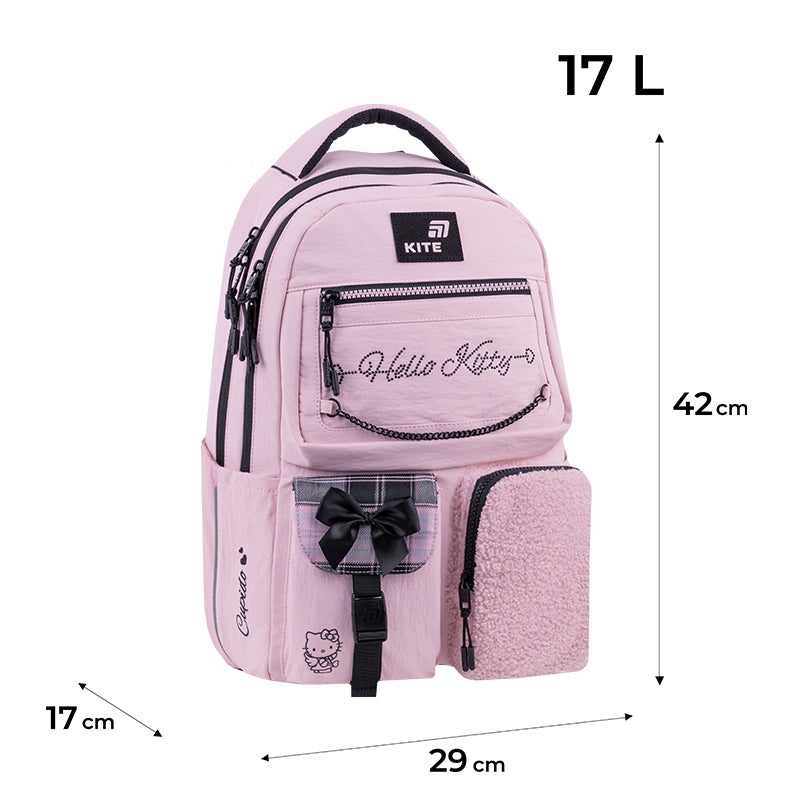 Kite Hello Kitty Teen Backpack – Air Comfort, Tablet, for Grades 4-7