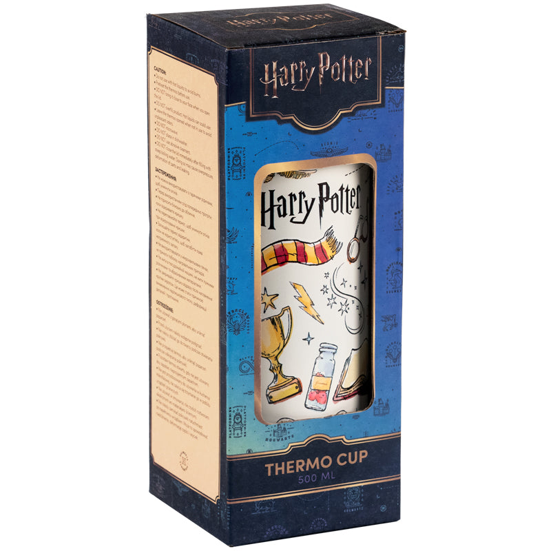 Kite Harry Potter 500 ml Straw Thermo Mug – Hot 3 Hours, Cold 15 Hours