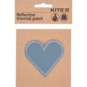 Kite Heart Reflective Iron-On Patch