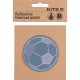 Kite Soccer Ball Reflective Iron-On Patch – Adds Visibility to School Bags