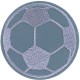 Kite Soccer Ball Reflective Iron-On Patch – Adds Visibility to School Bags