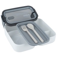 Lunchbox double layer Kite, 1400 ml, white