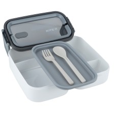 Lunchbox double layer Kite, 1400 ml, white