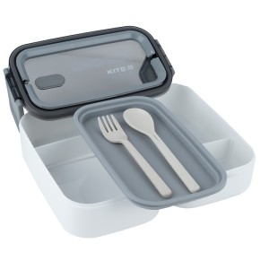 Lunchbox double layer Kite, 1400 ml, white