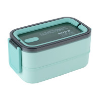 Lunchbox double layer Kite K23-183-2, 1400 ml, green
