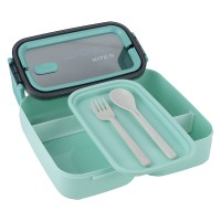 Lunchbox double layer Kite, 1400 ml, green