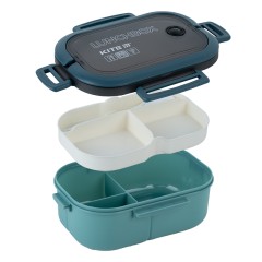 Lunchbox with divider Kite, 1200 ml, green