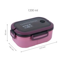 Lunchbox with divider, 1200 ml, dark red