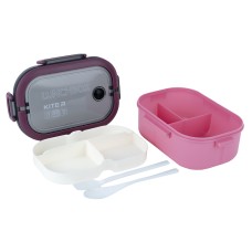 Lunchbox with divider, 1200 ml, dark red