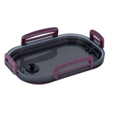 Lunchbox with divider, 1200 ml, dark red