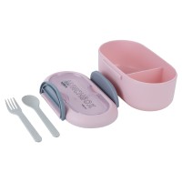 Lunchbox with divider Kite, 1000 ml, pink