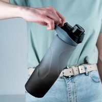 Water bottle Kite, 760 ml, gray-black