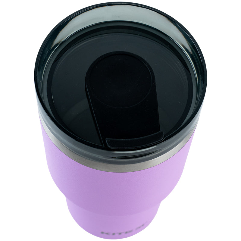 Purple 600ml Thermo Mug with Straw – Stylish & Spillproof