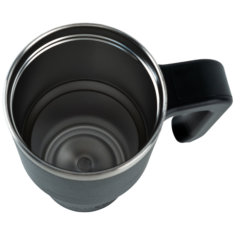 Insulated Black Thermo Mug with Handle – 600ml