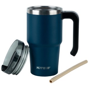 Kite Thermo Mug with Handle, 600 ml, Emerald