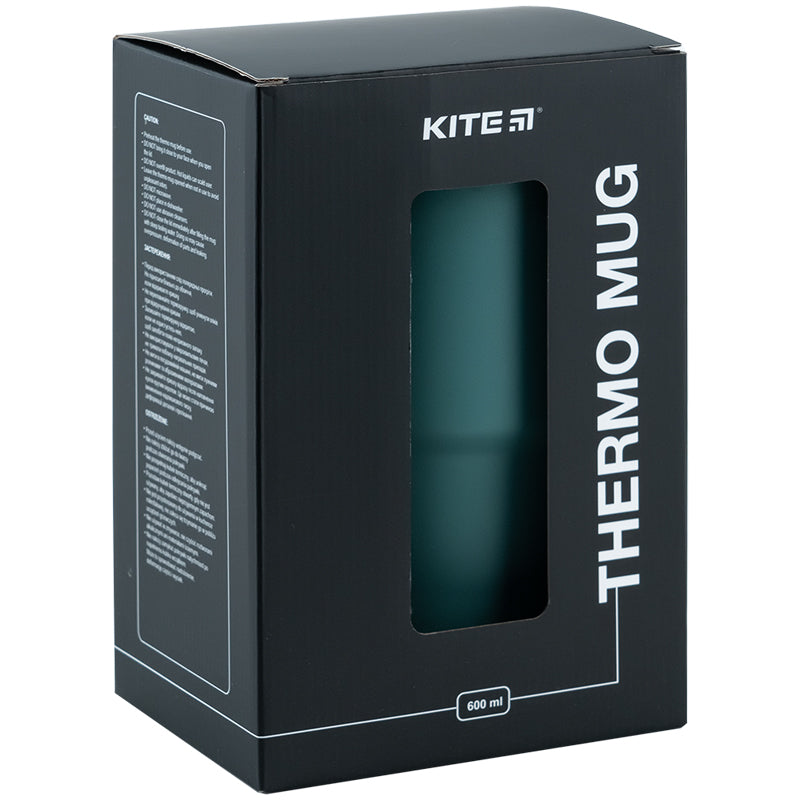 Green 600ml Thermo Mug with Handle – Stylish & Leakproof