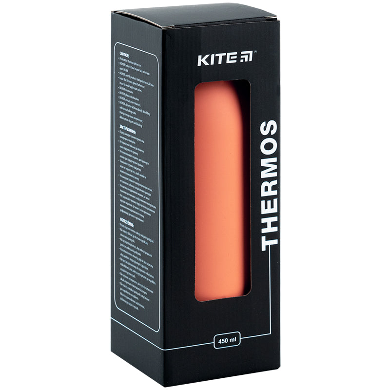 Peach 450ml Thermos Bottle – Durable & Stylish Warmth