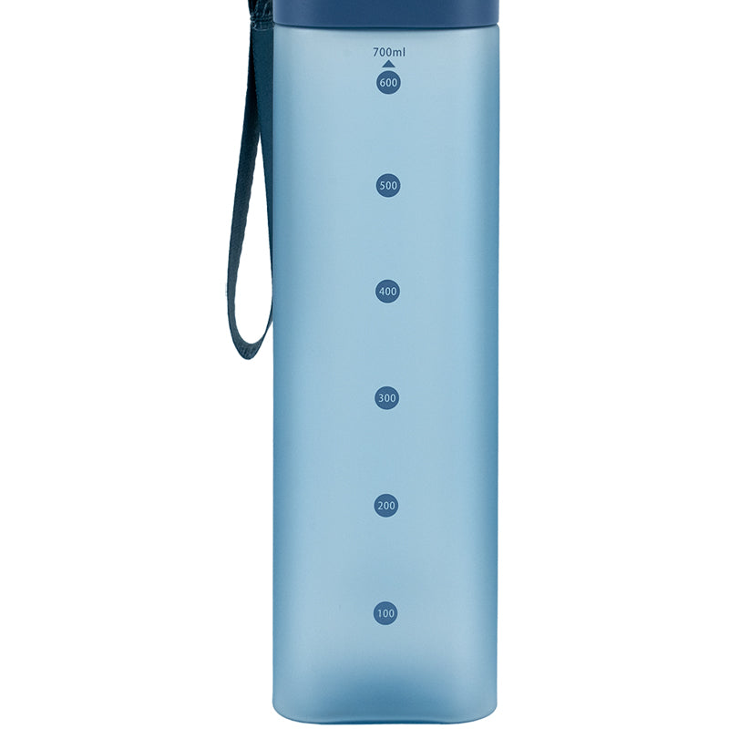 Blue Square Water Bottle 700ml – Leakproof & Stylish