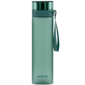Square water bottle Kite, 700 ml, green