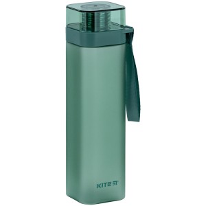 Square water bottle Kite, 700 ml, green
