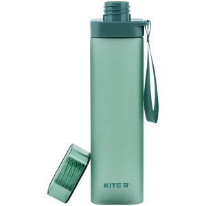 Square water bottle Kite, 700 ml, green