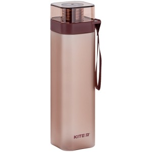 Square water bottle Kite, 700 ml, burgundy