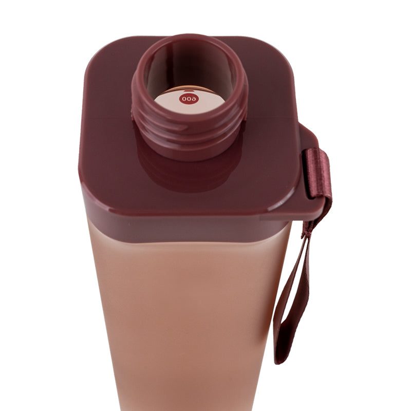 Stylish Square Water Bottle 700ml – Burgundy by Kite