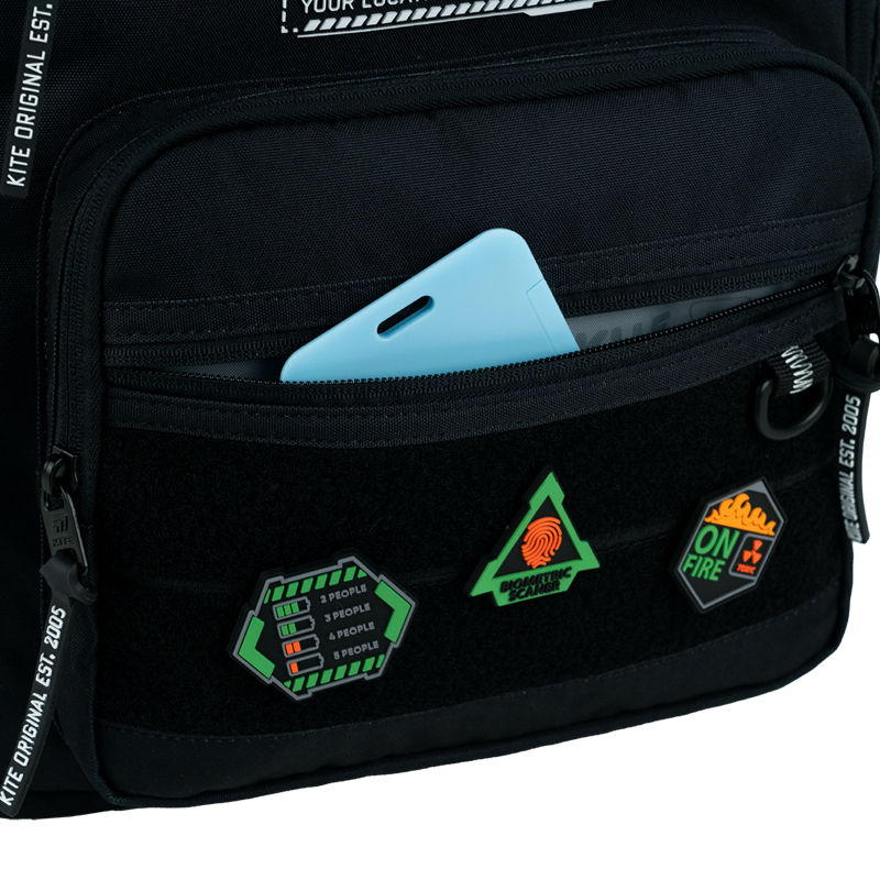 Multifunctional & Customizable Kite Black Backpack – K25-1019L-2