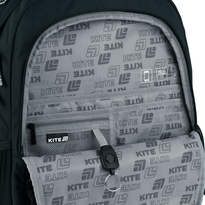 Multifunctional & Customizable Kite Black Backpack – K25-1019L-2
