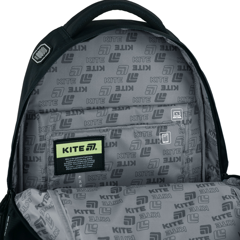 Multifunctional & Customizable Kite Black Backpack – K25-1019L-2