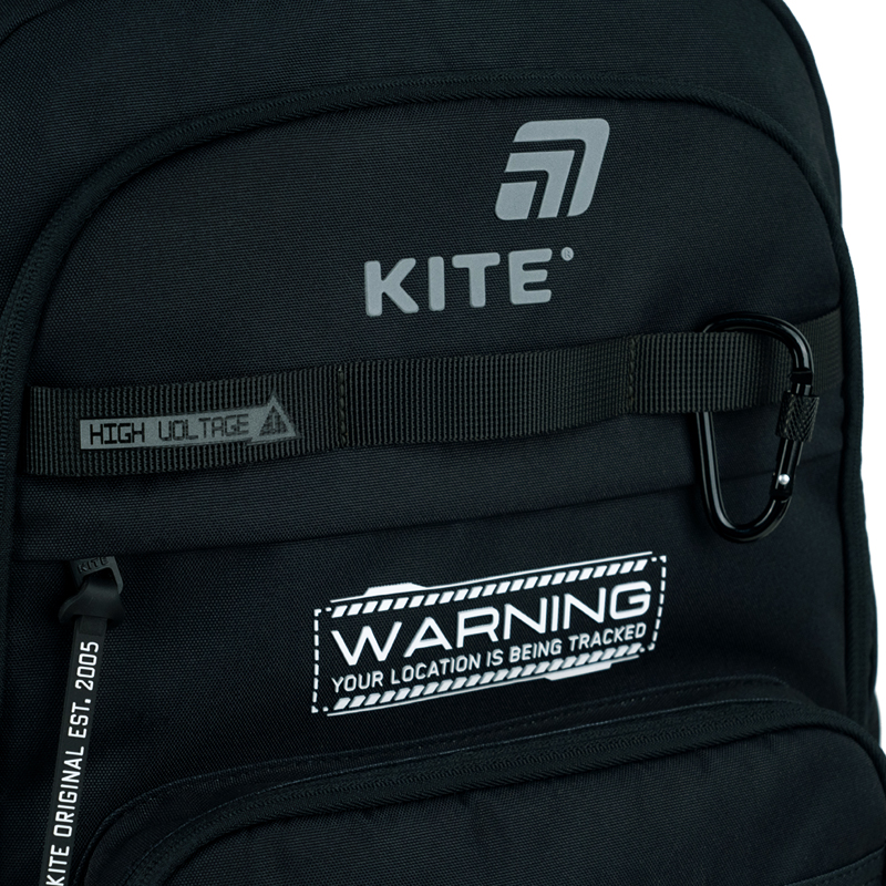 Multifunctional & Customizable Kite Black Backpack – K25-1019L-2