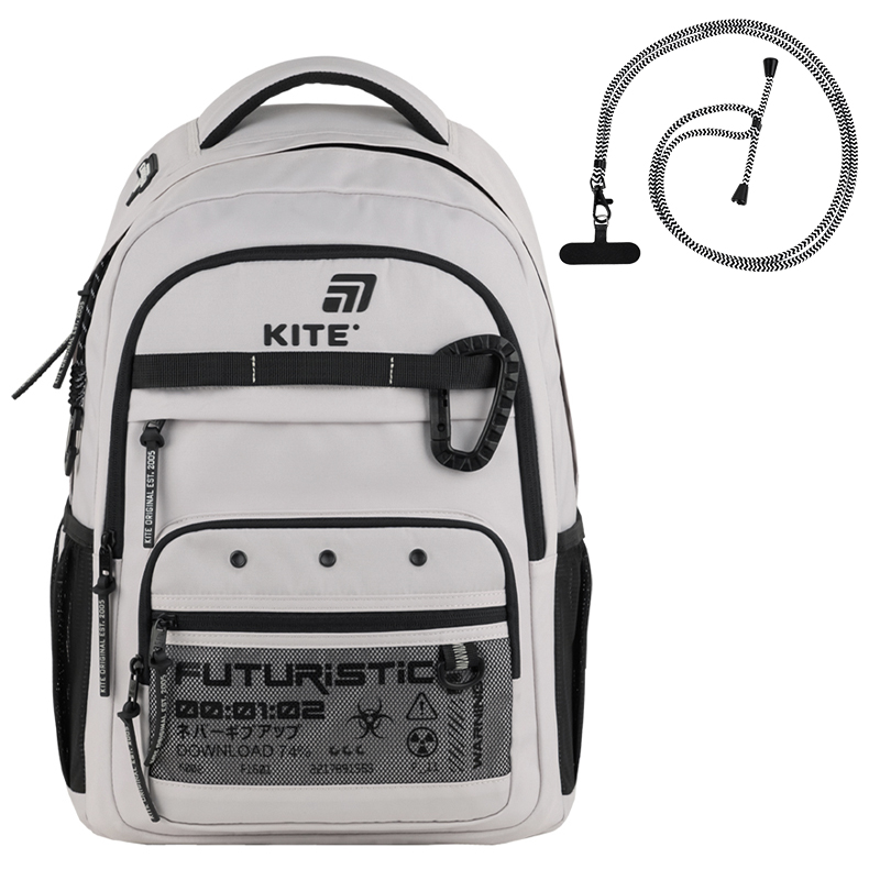 Stylish & Functional Kite Teens Backpack – K25-1019L-3 Beige