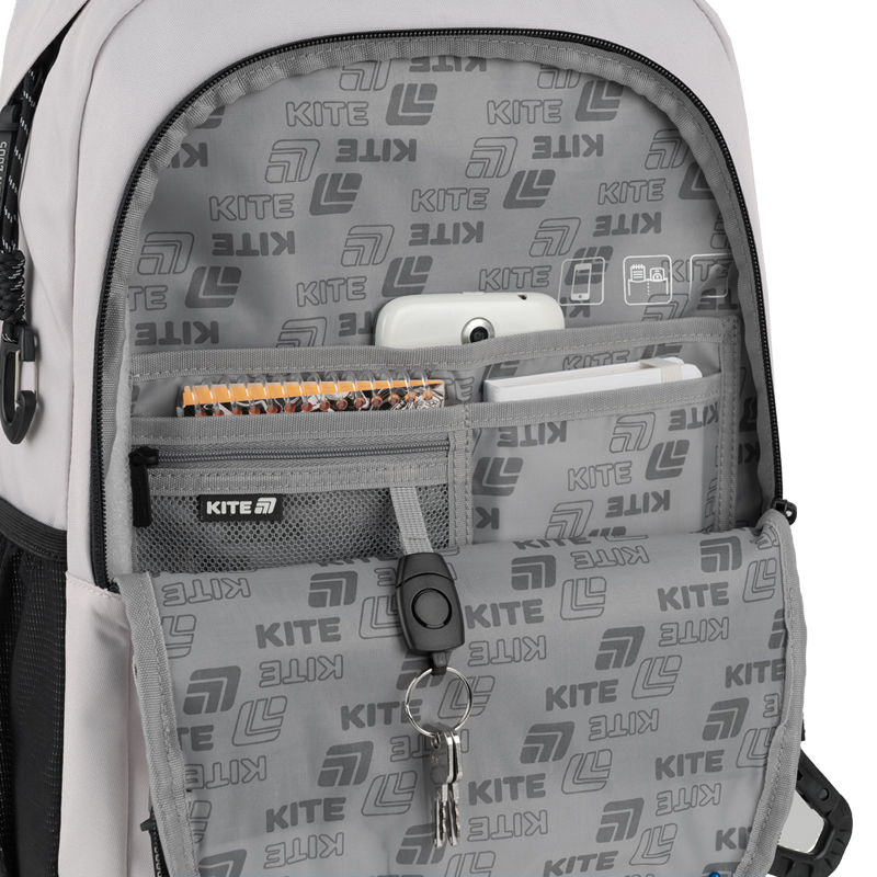 Stylish & Functional Kite Teens Backpack – K25-1019L-3 Beige