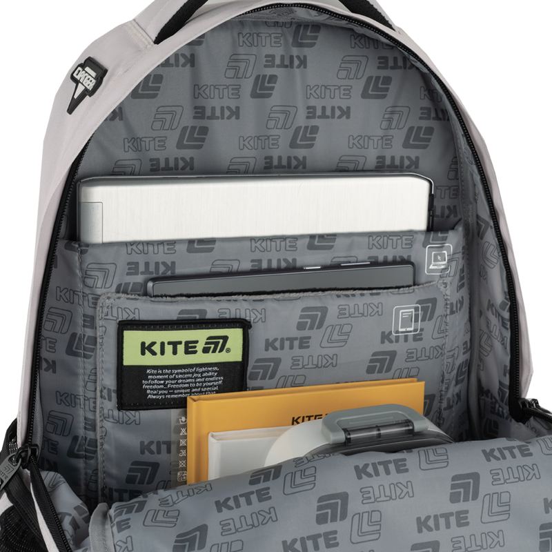 Stylish & Functional Kite Teens Backpack – K25-1019L-3 Beige