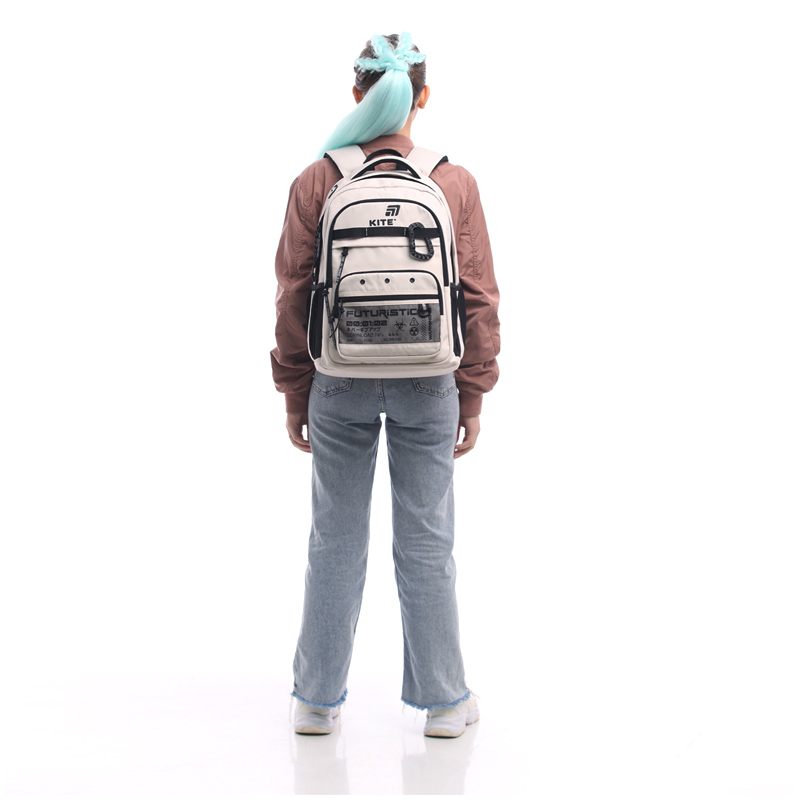 Stylish & Functional Kite Teens Backpack – K25-1019L-3 Beige