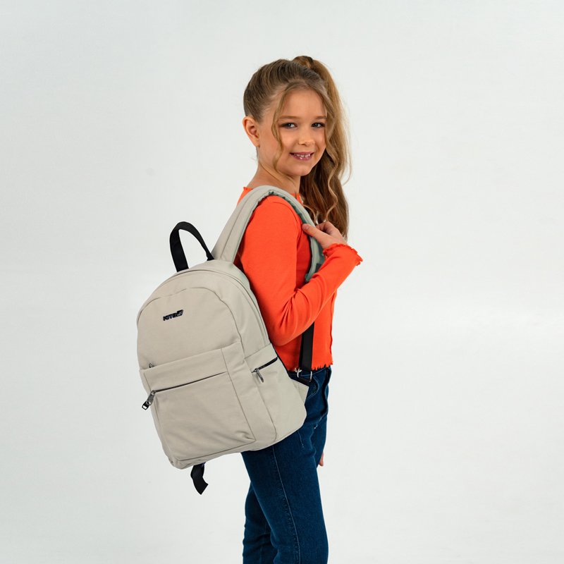 Kite Education Teens Backpack K25-1020S-4 Beige – Trendy & Travel-Ready Comfort