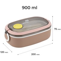 Kite Beige Lunch Box 900 ml