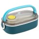 Kite Blue 900 ml Lunch Box – BPA-Free, Microwave Safe with Cutlery