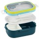 Kite Blue 1100 ml Divided Lunch Box – Four Containers Included
