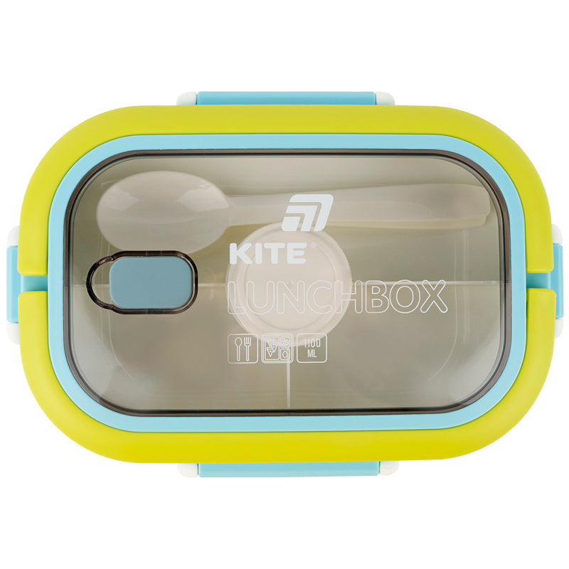Kite Blue 1100 ml Divided Lunch Box – Four Containers Included
