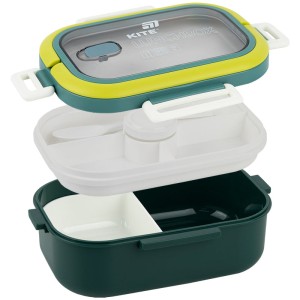 Kite Green Divided Lunch Box 1100 ml
