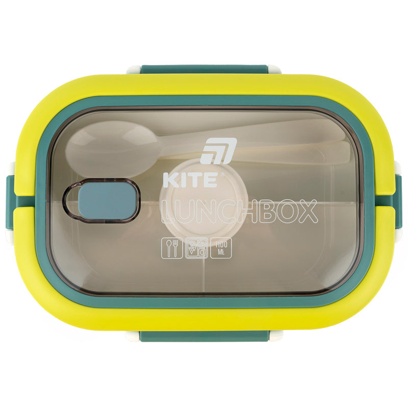 Kite Green 1100 ml Divided Lunch Box – Four Containers Included