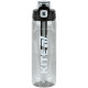 Black 800ml Reusable Water Bottle with Straw & Spout